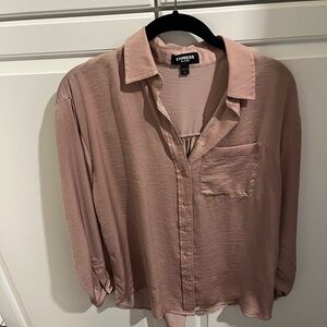 Express Blush Boyfriend Shirt
